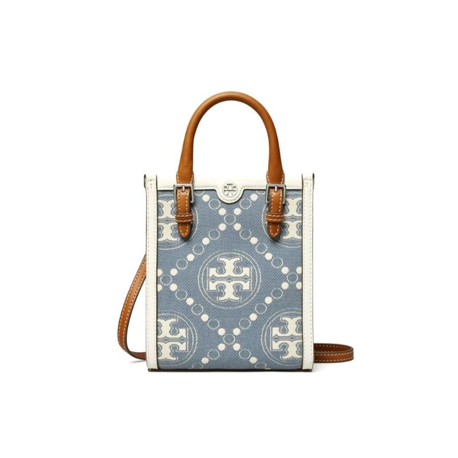 【TORY BURCH】琴譜兩用包-灰白色-1