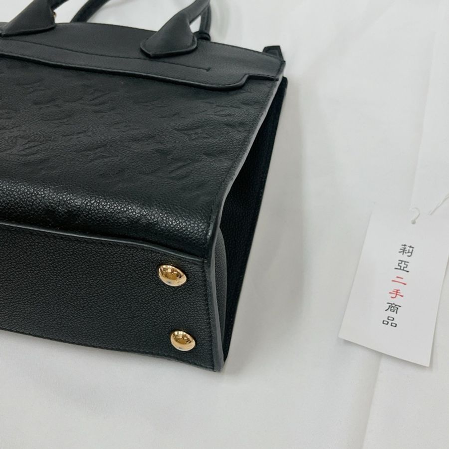 莉亞精品♡LV m41748 黑壓紋手提斜背包 二手-16