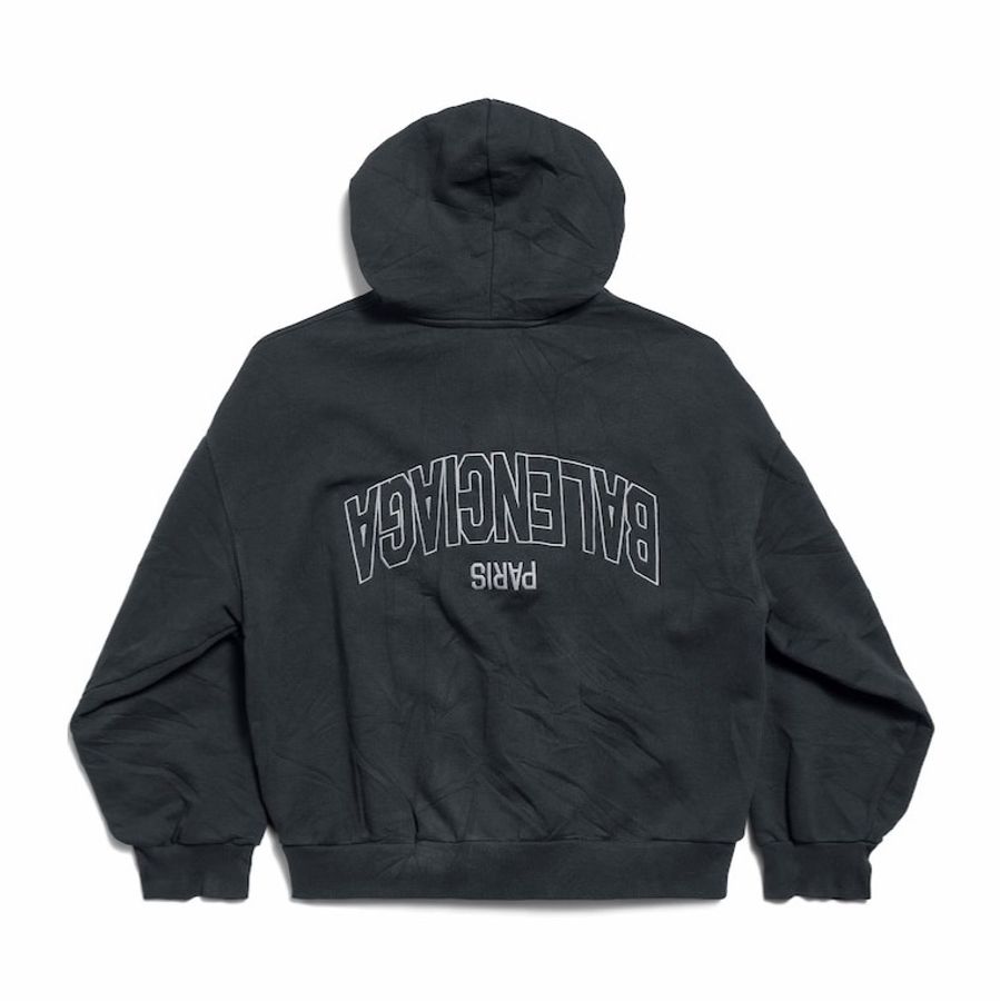 Balenciaga 男女同款 連帽拉鍊衛衣XXS XS S M L XL碼-0