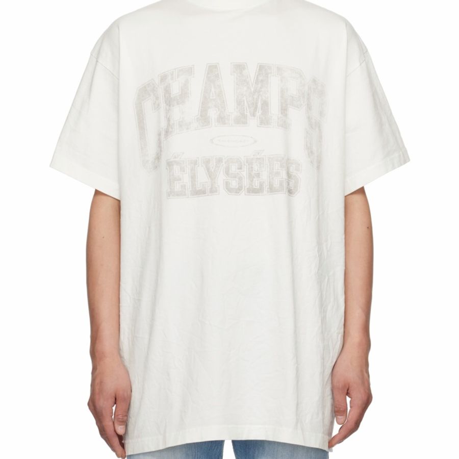 Balenciaga 男女同款 CHAMPS-ÉLYSÉES短袖T恤1 2 3碼-3