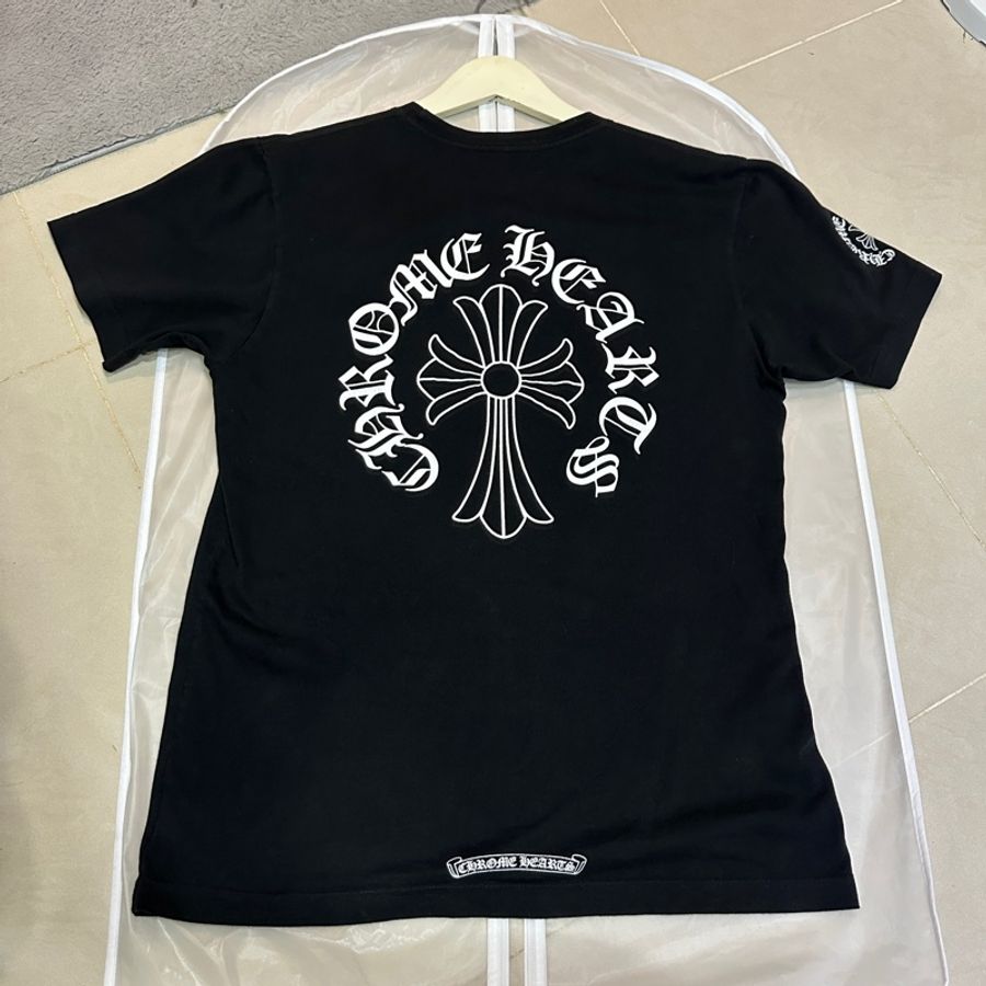 克羅心 chrome hearts 十字 圓領 梵文 短袖 M碼-0