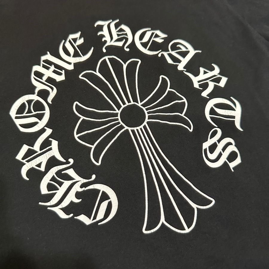 克羅心 chrome hearts 十字 圓領 梵文 短袖 M碼-6