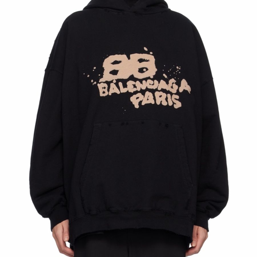 Balenciaga 女士 徽標連帽衛衣XS S M L XL碼-2