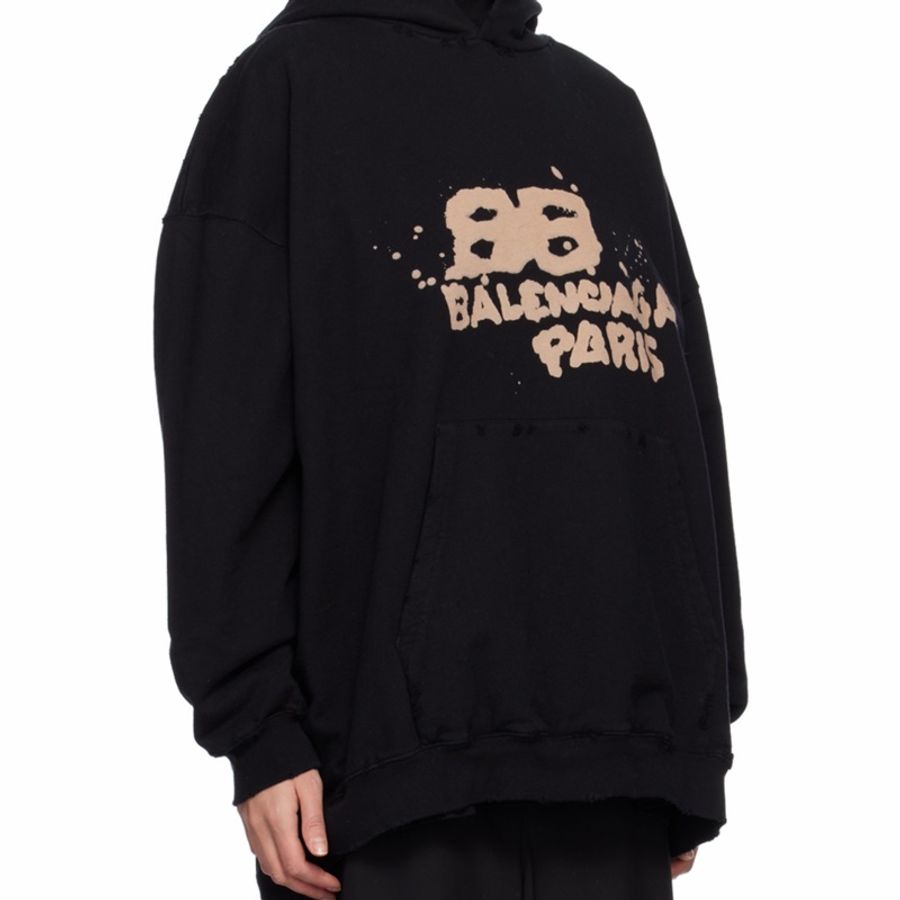 Balenciaga 女士 徽標連帽衛衣XS S M L XL碼-4