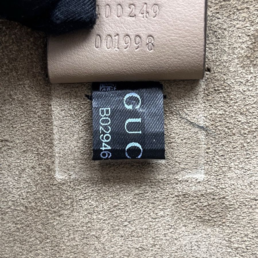 GUCCI 老花駝色中號酒神鏈條包 尺寸28*17-7