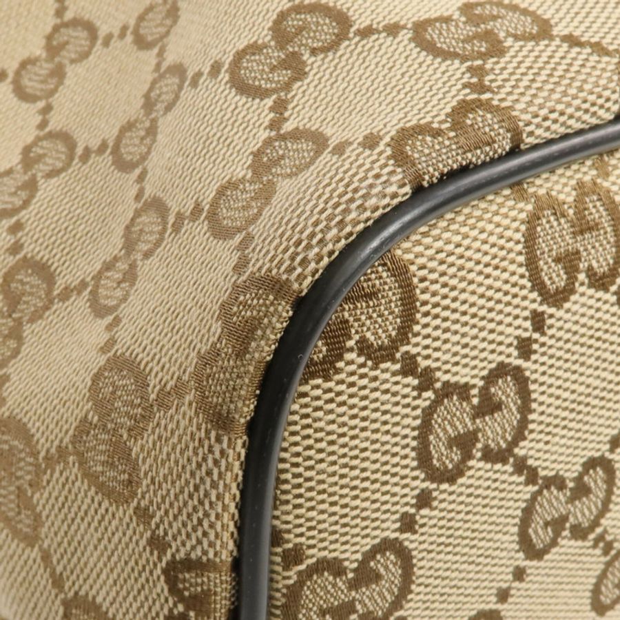 GUCCI 帆布Backpack銀扣背包-5
