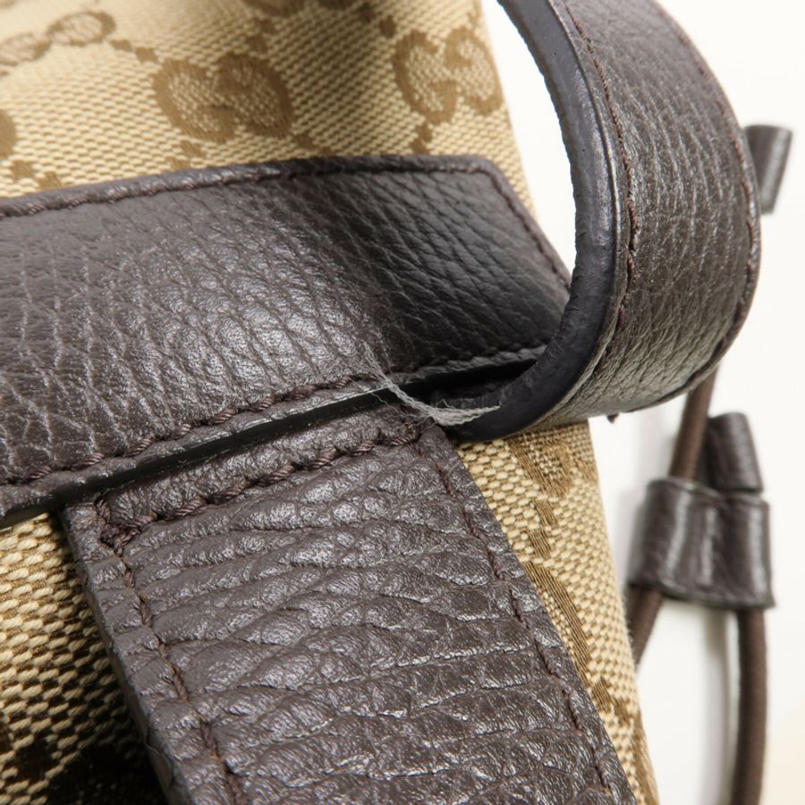 GUCCI 帆布Backpack銀扣背包-14