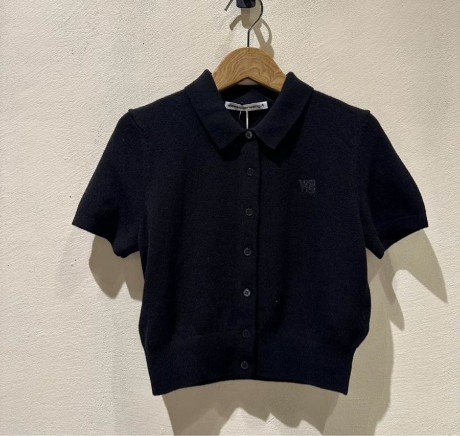 Alexander Wang 針織 短袖 Polo#XS S M-1