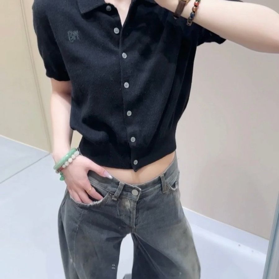 Alexander Wang 針織 短袖 Polo#XS S M-3
