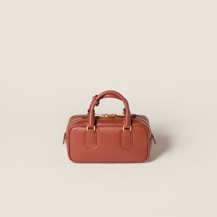 Miu Miu 女士 Arcadie 拉鍊斜挎包均碼碼22cm*7.5cm*10.5cm-1