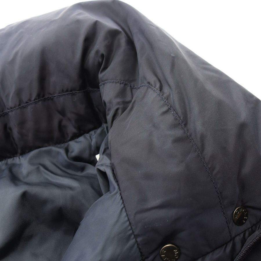 MONCLER FLAMMETTE 帶帽羽絨衣 4993105 尼龍海軍藍 #1 二手男款-5