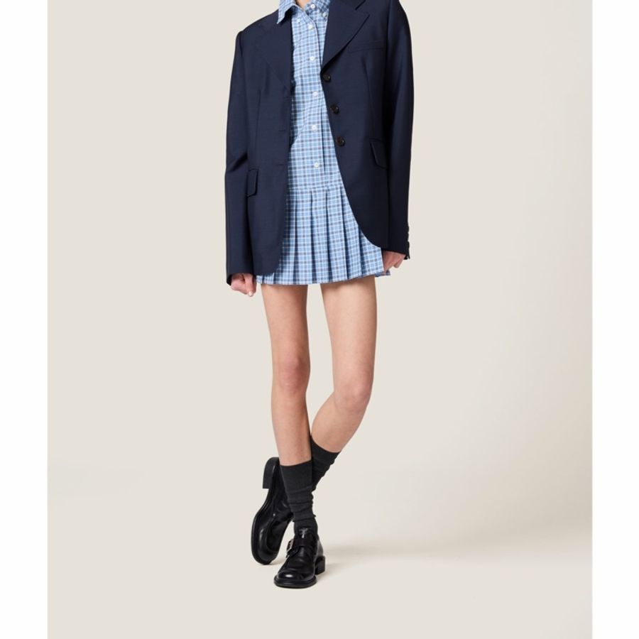 Miu Miu 女士 格紋連衣裙IT-36 IT-38 IT-40 IT-42 IT-46碼-5