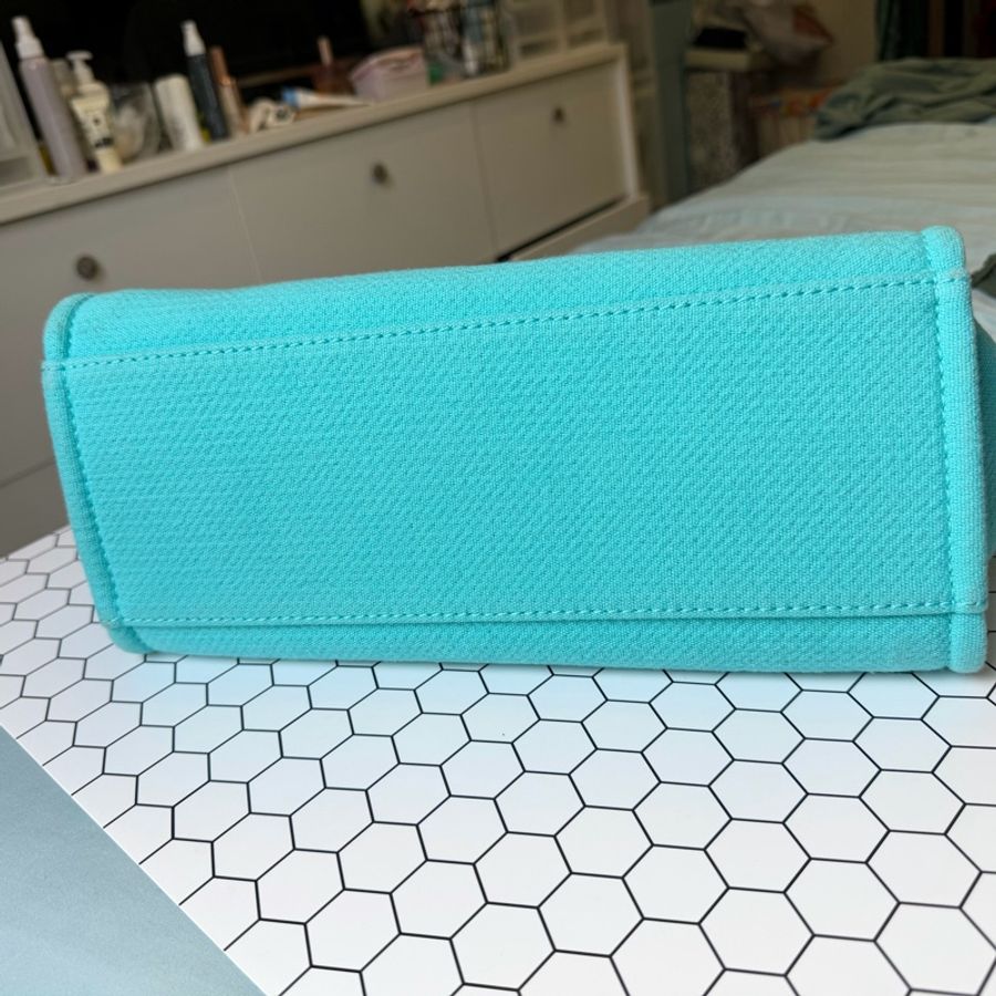 Chanel 小型購物包/沙灘包 土耳其藍-5