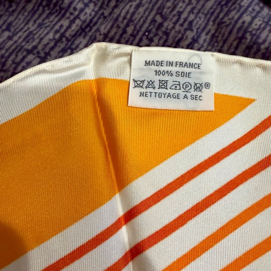 Hermes Losange絲巾 H Vibration 菱形絲巾 可當包包揹帶 絕版品-5