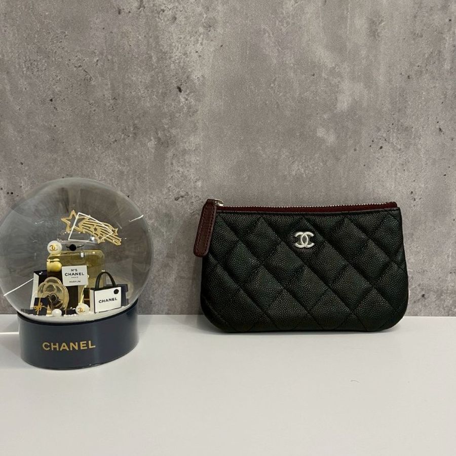 Chanel 一字零錢包 拉鍊有Chanel Logo-0