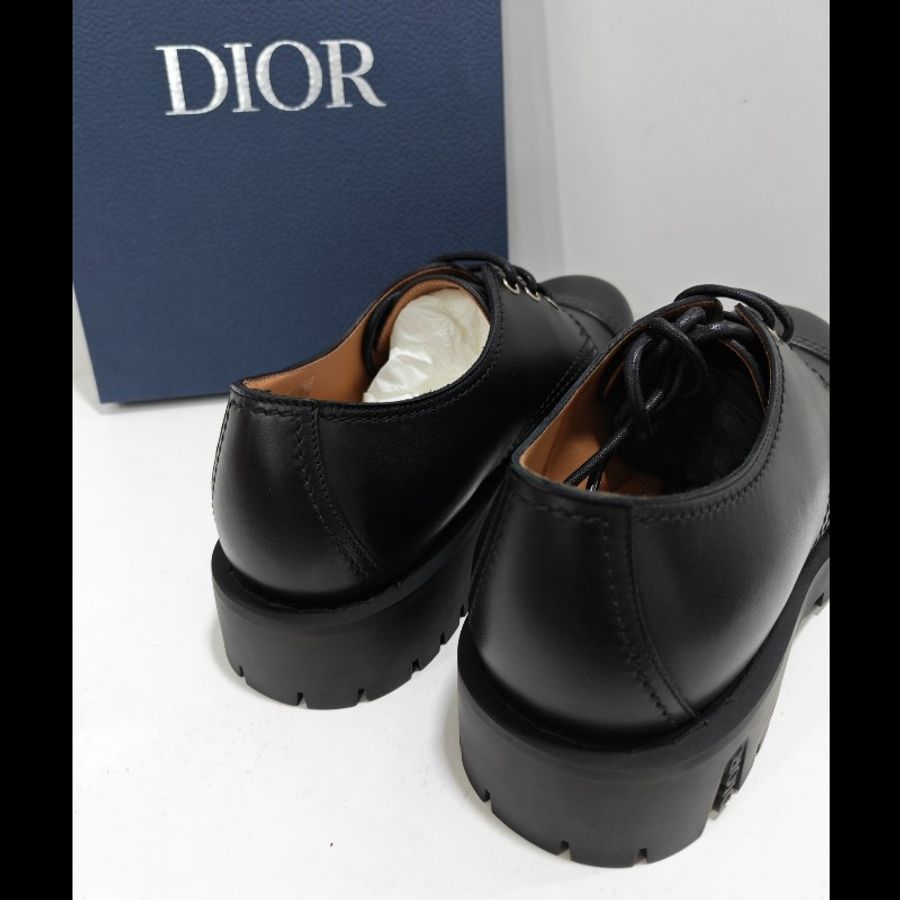 Dior Explorer III 男款皮鞋 黑色經典款德比鞋 42碼-2