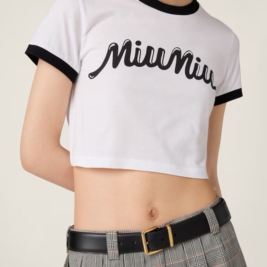 Miu Miu 女士 圓領T恤XS M L XL碼-1