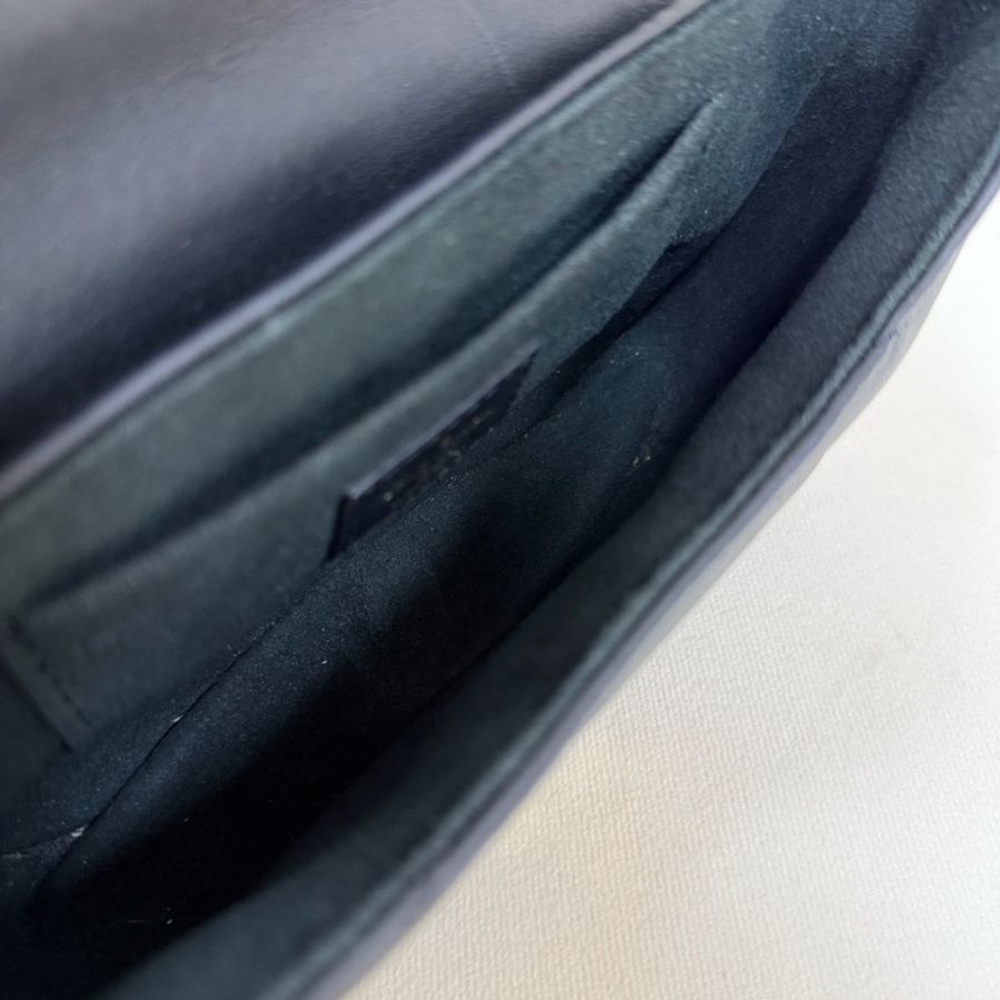 LV NEW WAVE 黑色金扣 手提斜背屁股包 20*14 98新配件塵袋-3