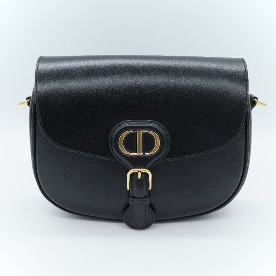 Dior迪奧 Bobby Box 黑色 小牛皮 中號 斜掛包 翻蓋包-1