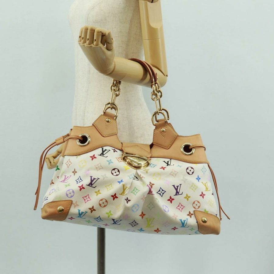 【日本直送】路易威登 Monogram Multicolor Ursula 手提包 白色 M40123 LV 正品 166892V-25