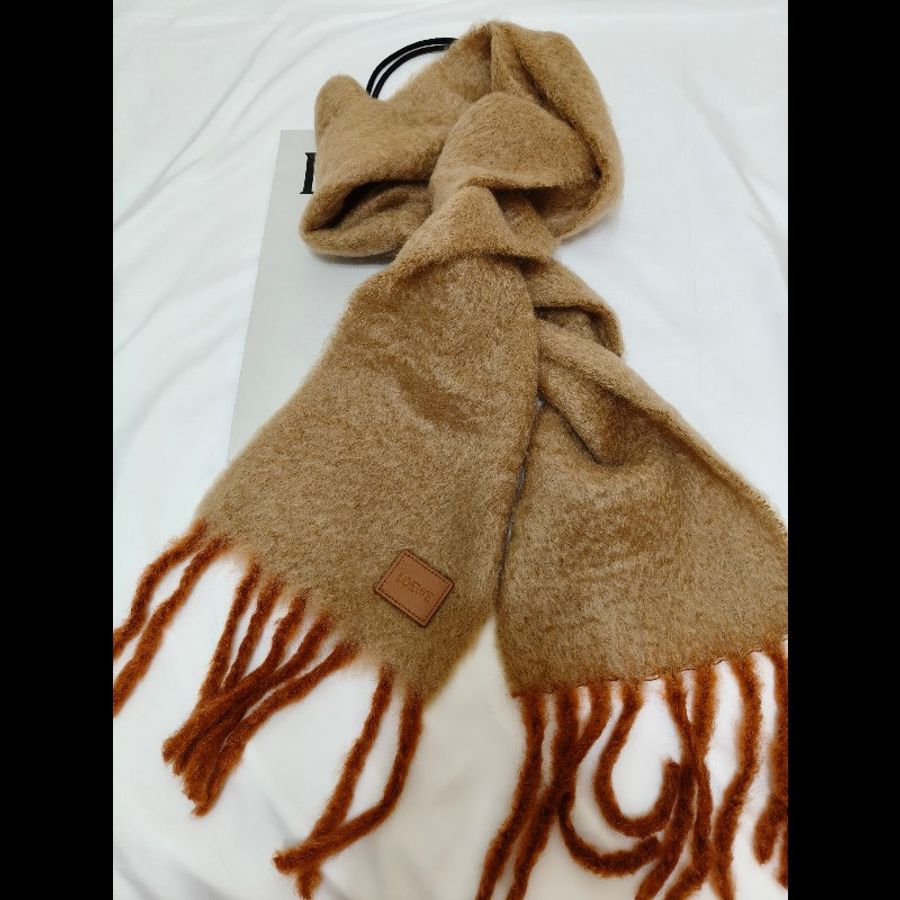 全新正品 loewe mohair圍巾-0
