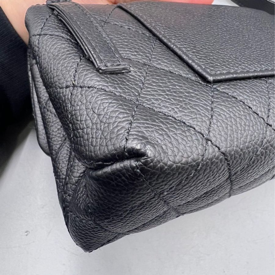 【稀有罕見✨全網最低價Chanel 2.55 waist bag黑銀魚子醬|腰包|胸包-18