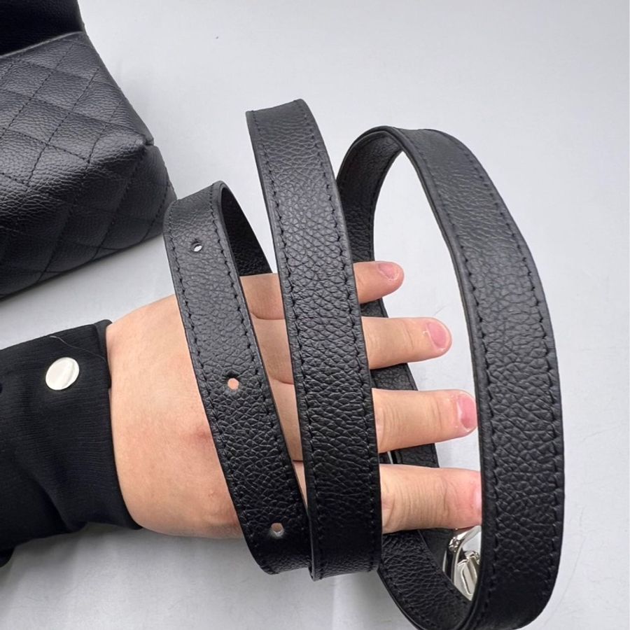 【稀有罕見✨全網最低價Chanel 2.55 waist bag黑銀魚子醬|腰包|胸包-23