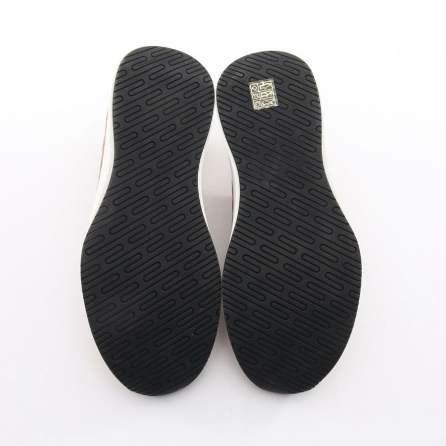 愛馬仕 Easy Sneakers 男士運動鞋 #40 皮革絨面革棕色二手-3