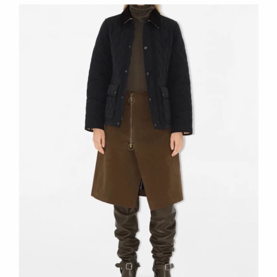 Burberry 女士 絎縫長袖棉服XXS XS S M L XL碼-3