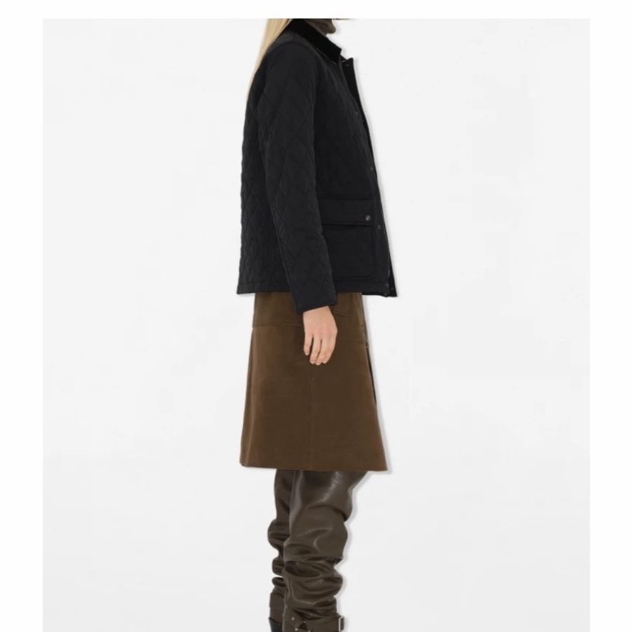 Burberry 女士 絎縫長袖棉服XXS XS S M L XL碼-5