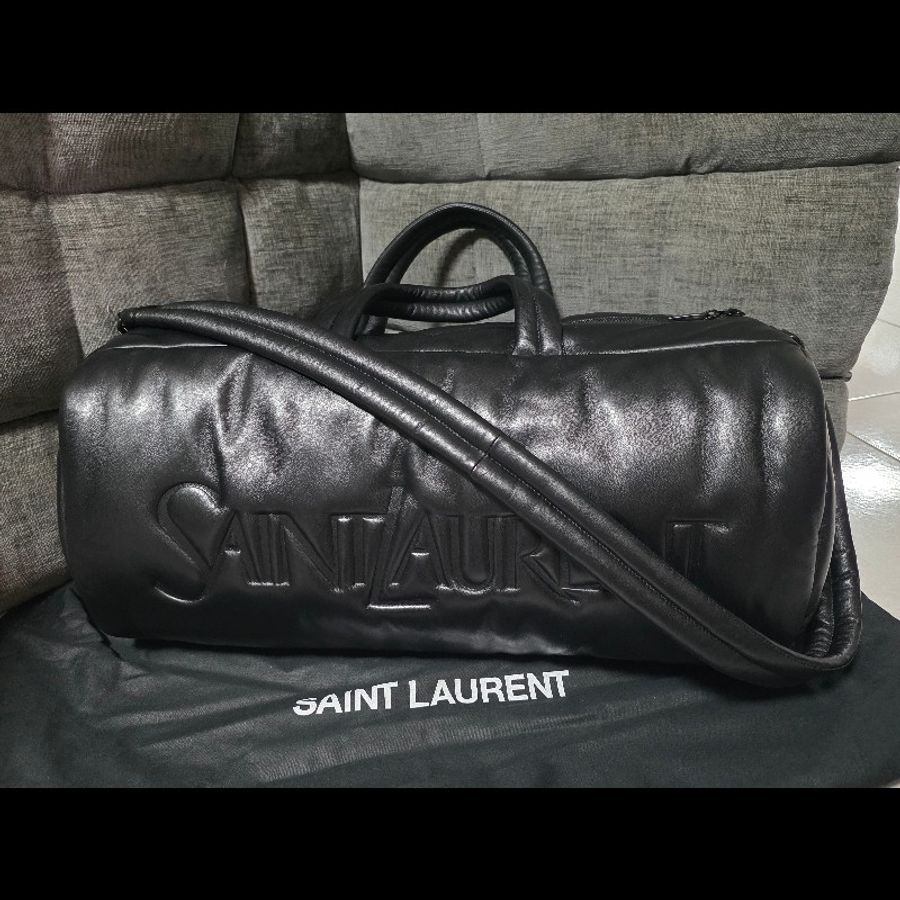 [全新] Saint Luarent YSL 小羊皮旅行袋-0