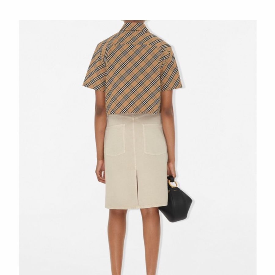 Burberry 女士 短款格紋棉質襯衫UK-2 UK-4 UK-6 UK-8 UK-10 UK-12碼-3