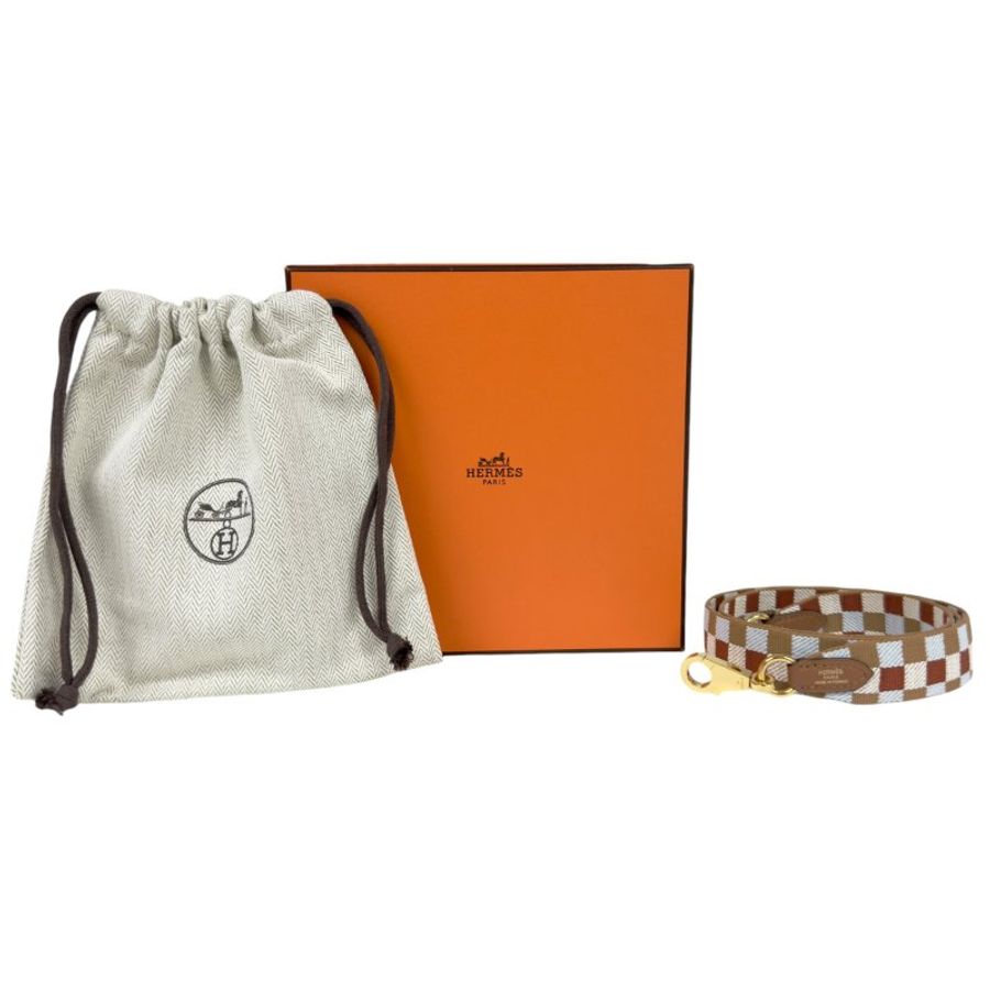 HERMES Maxi Quadrille 肩帶 25 mm-0