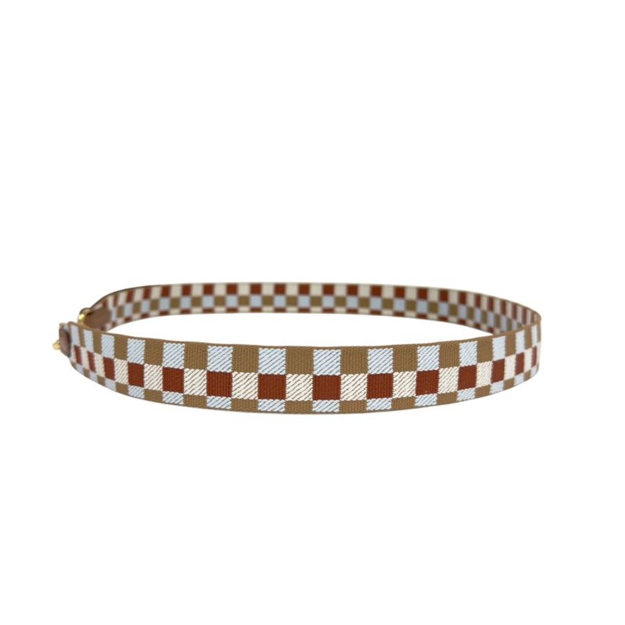 HERMES Maxi Quadrille 肩帶 25 mm-6