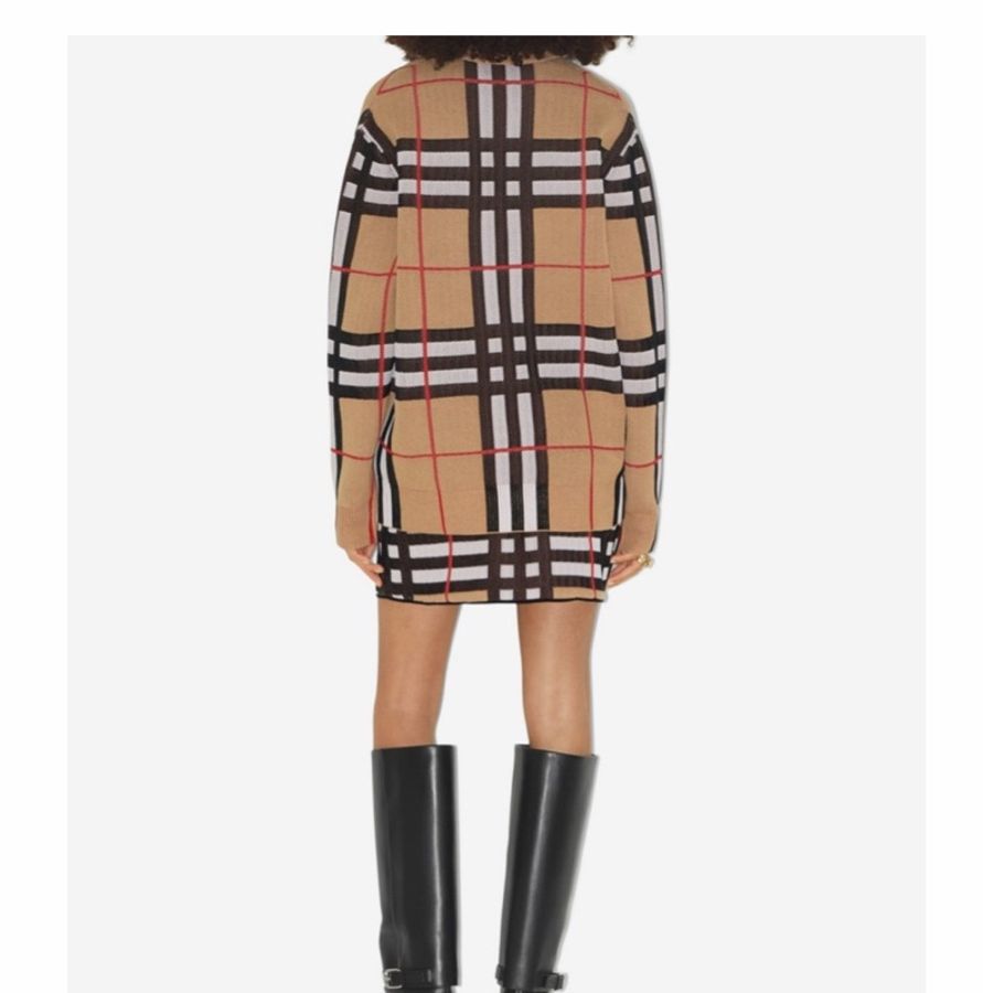 Burberry 女士 格紋科技棉開衫XS S M L XL-2