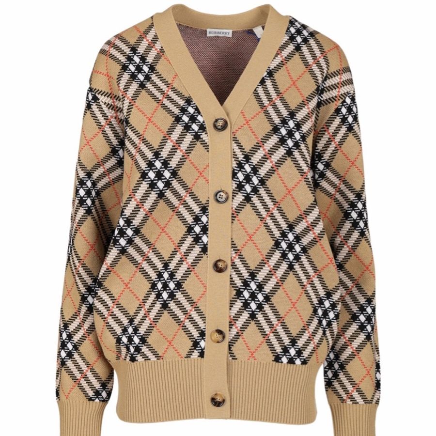Burberry 女士 格紋開襟衫XXS XS S M L XL碼-0