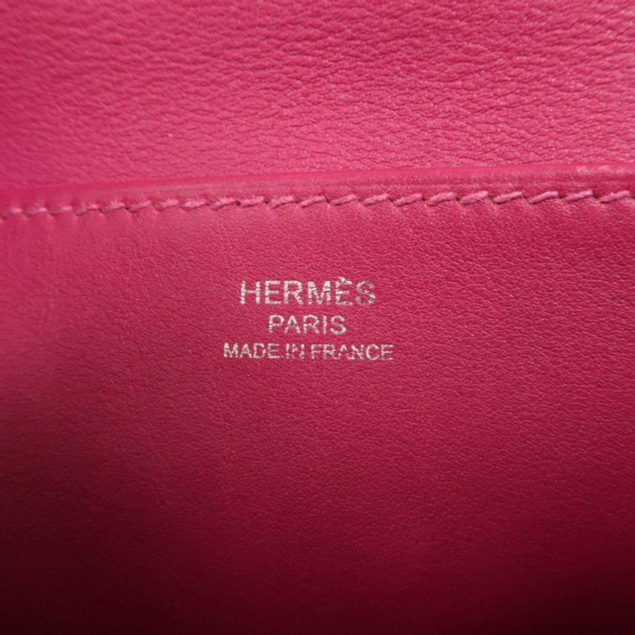 HERMES Swift皮革Mini Halzan銀扣手挽肩背兩用袋-5