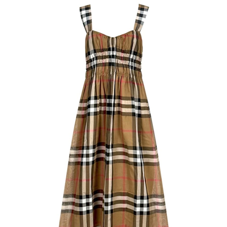Burberry 女士 格子連衣裙UK-4 UK-6 UK-8 UK-10 UK-12 UK-14 UK-16碼-0