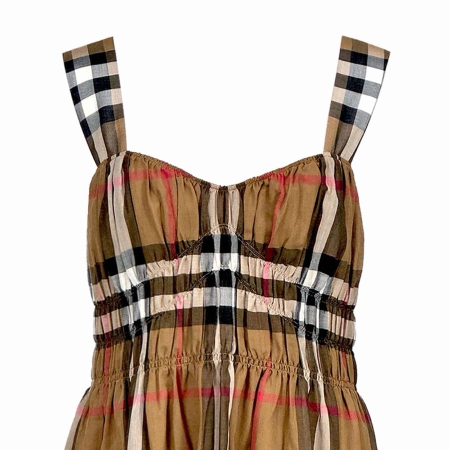 Burberry 女士 格子連衣裙UK-4 UK-6 UK-8 UK-10 UK-12 UK-14 UK-16碼-3