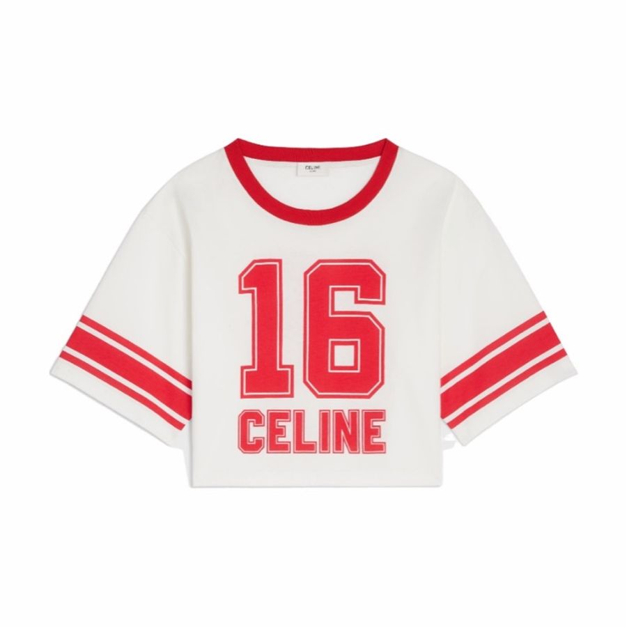 Celine 女士 圓領短袖T恤XS S M L碼-4