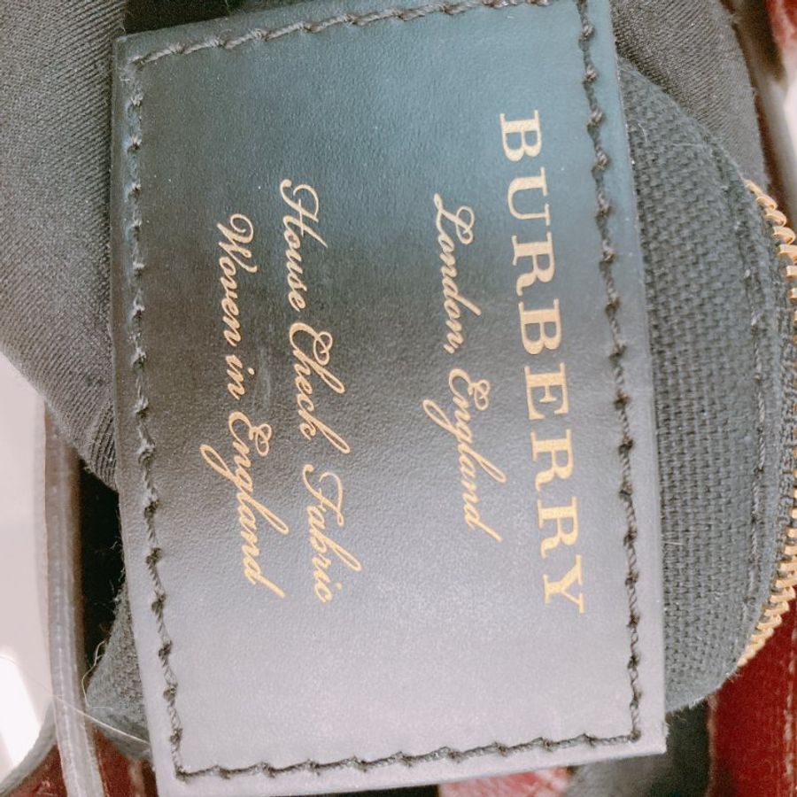 MS0571 Burberry 博柏利 手提 斜背 酒紅色 金扣 The Banner House Small Tote Shoulder Bag Burgundy x GHW-15