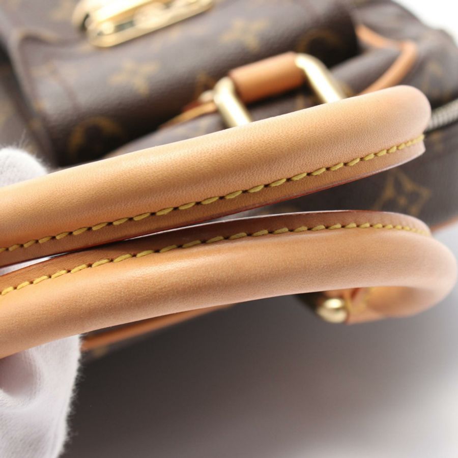 原棕花帆布Manhattan PM手提包【LOUIS VUITTON LV 路易威登】M40026-8