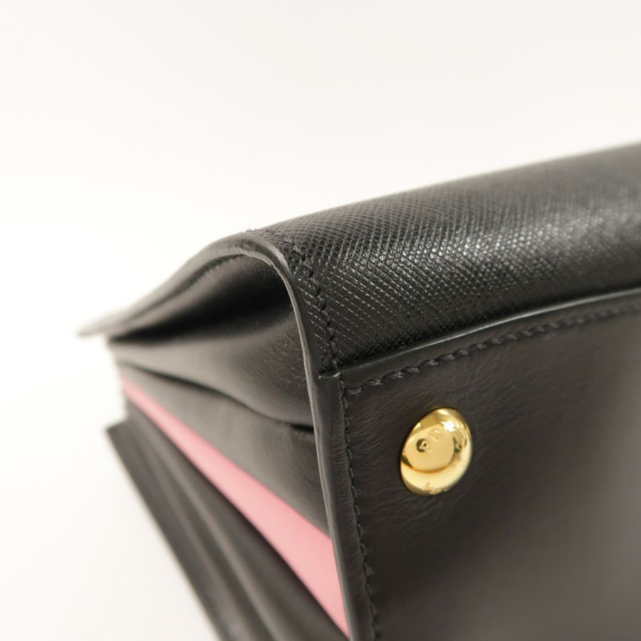 PRADA 牛皮皮革2 Way Shoulder Bag金扣手挽肩背兩用袋-15