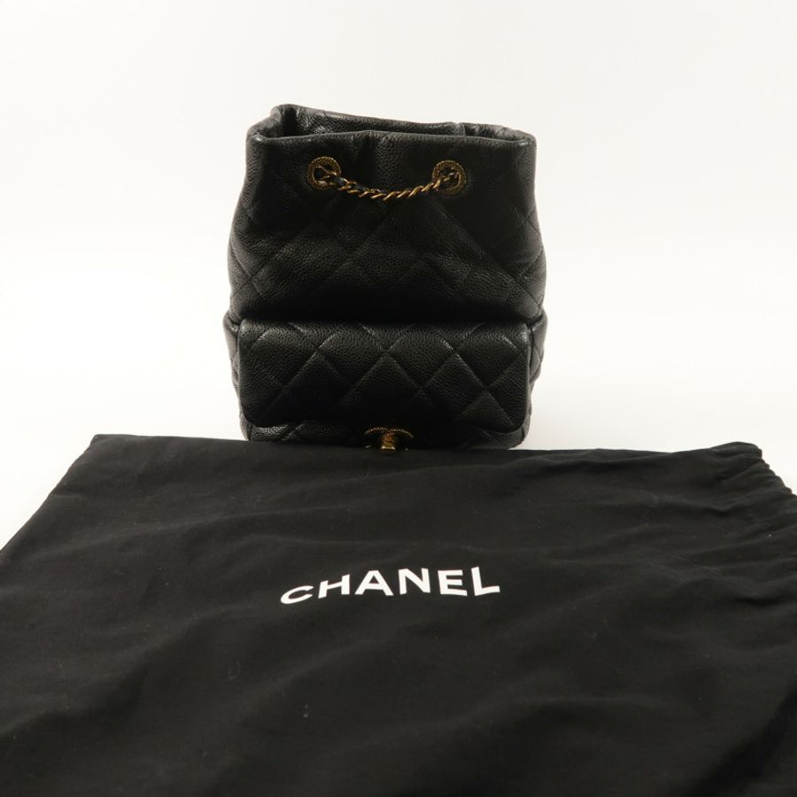 CHANEL 牛皮皮革Backpack背包-8