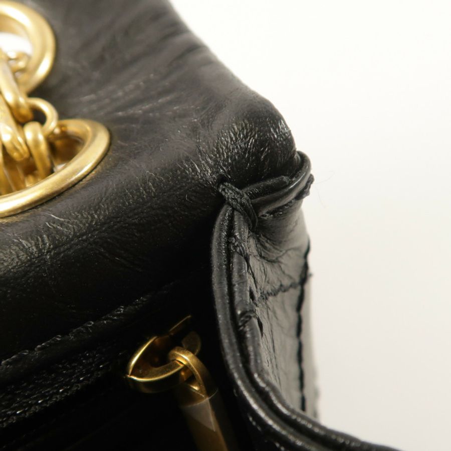 CHANEL 牛皮皮革2.55 Mini金扣鏈帶肩背袋-16