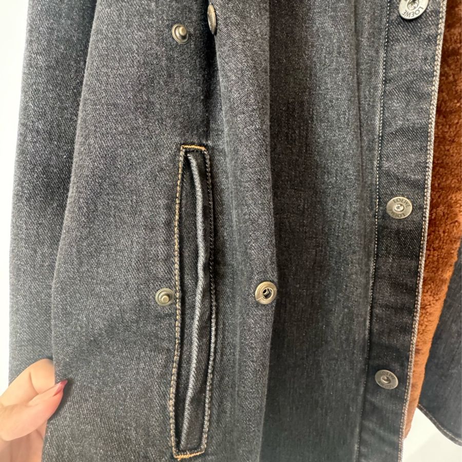 Loewe 丹寧內羔羊毛外套50號-13