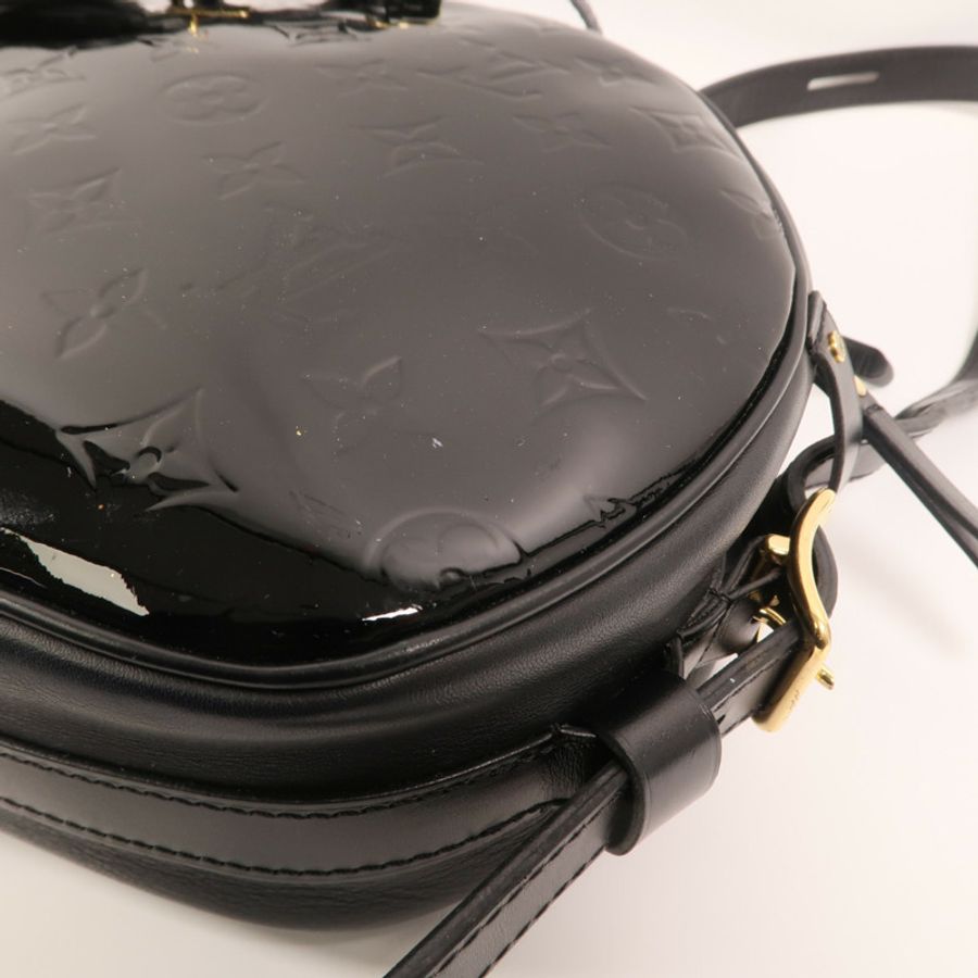 LOUIS VUITTON Monogram Vernis Boite Chapeau Souple MM金扣肩背袋-11