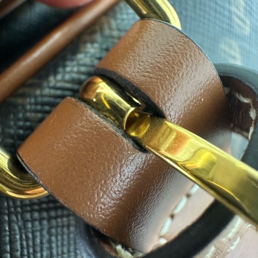 CELINE Triomphe Folco 啡色馬鞍包-19