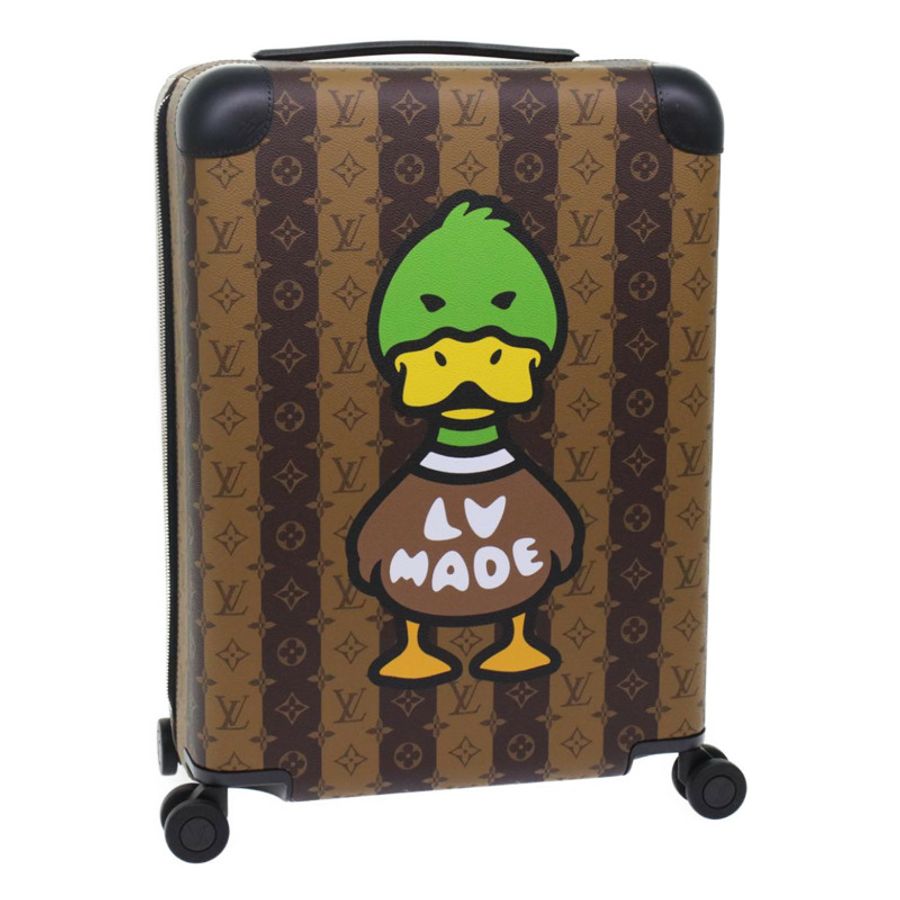 【日本直送】路易威登 Monogram Stripe HUMAN MADE Horizon 55 手提箱 M20481 Auth 48828SM-0