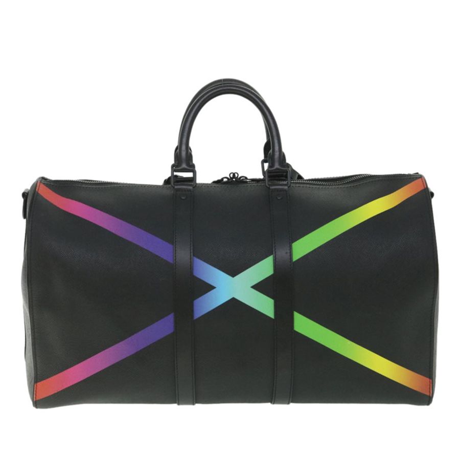 【日本直送】路易威登 Taiga Rainbow Keepall Bandouliere 50 波士頓包 M30345 正品 55863SM-1